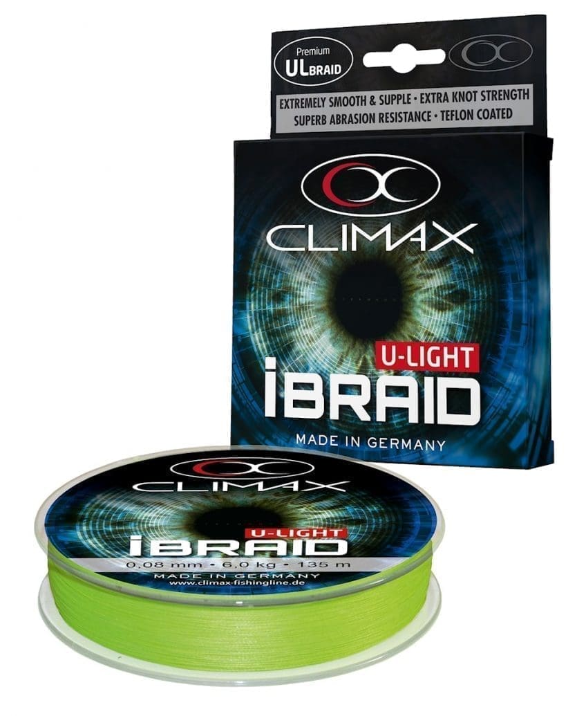 Climax U-light iBraid 0,08mm 135 m chartreuse flätlina