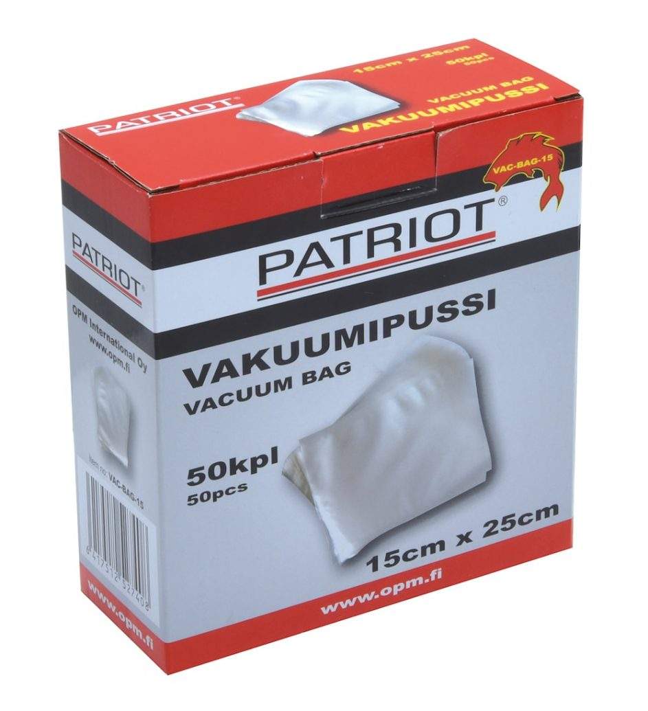 Patriot vakuumpåse 15cm x 25cm 50st/pkt