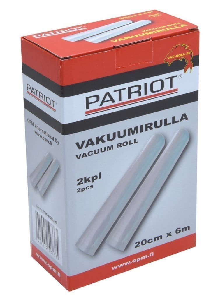 Patriot vakuumrulle 20cm x 6m 2st/pkt